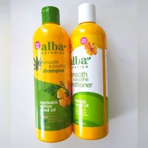 Alba Botanica Smooth & Soothe Cannabis Hem Oil Shampoo and Conditioner
